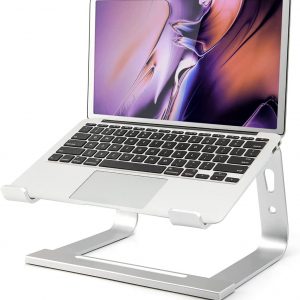 Laptop Stand, Computer Stand for Laptop, Aluminium Laptop Riser, Ergonomic Laptop Holder Compatible with MacBook Air Pro, Dell XPS, More 10-17 Inch Laptops Work from Home,