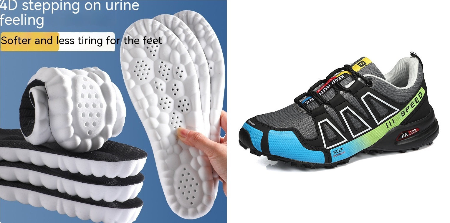 Men’s Super Lightweight Breathable Shock Absorption Off-road Trekking Shoes